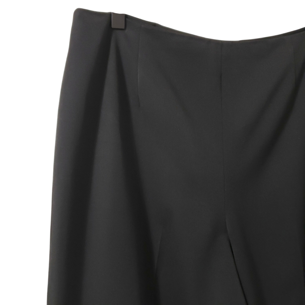 Talbots Womens Stretch Black Side Zip Flat Front Trouser Dress Pants Sz 14 - Picture 4 of 12